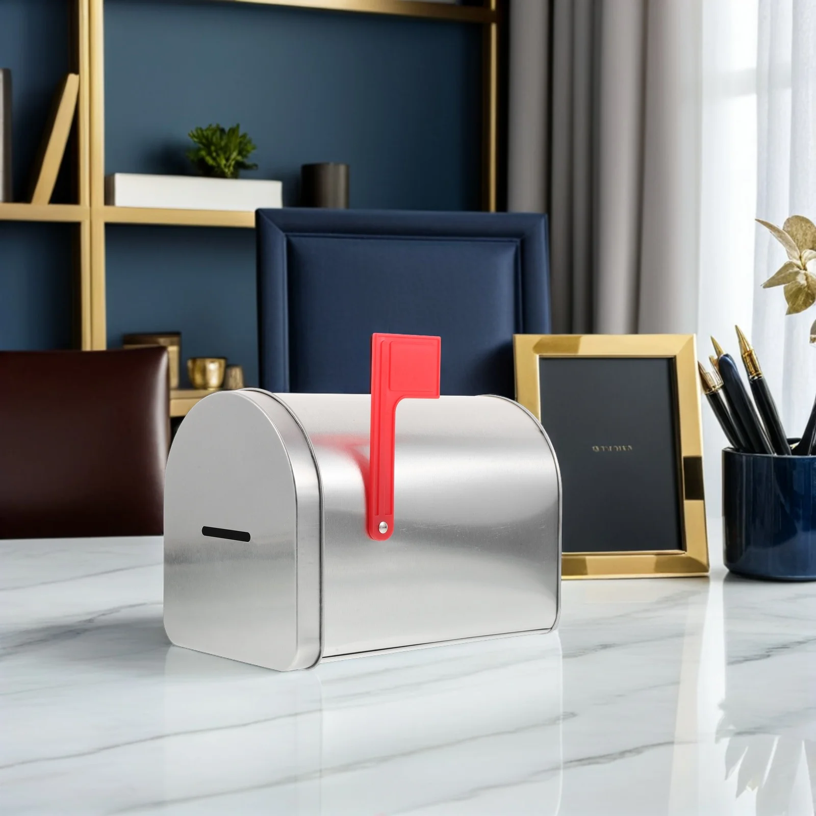Tinplate Gift Mailbox DIY Valentine Pretend Desktop Classroom for Valentines Coin Bank with Slot
Tinplate Gift Mailbox DIY Valentine Pretend Desktop Classroom for Valentines Coin Bank with Slot