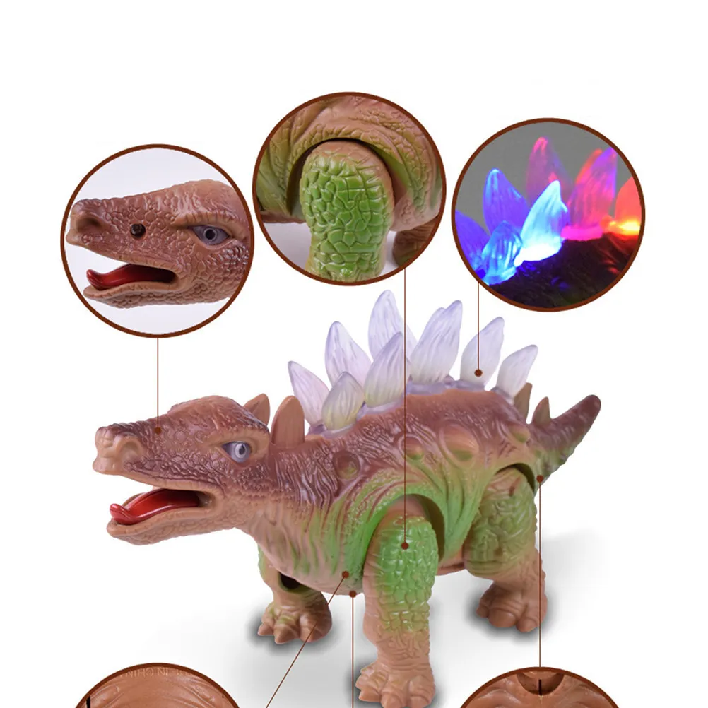 Walking LED Light Stegosaurus Dinosaur Simulation Roaring Sounds Swinging Tail Educational Dinosaur Gift
Walking LED Light Stegosaurus Dinosaur Simulation Roaring Sounds Swinging Tail Educational Dinosaur Gift