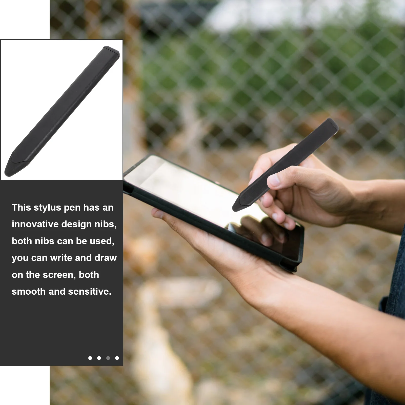 Flat Design Capacitive Stylus Pen with Soft Nylon Tip Dual Ended for Smooth Touch Screen Writing Universal Stylus for Phone
Flat Design Capacitive Stylus Pen with Soft Nylon Tip Dual Ended for Smooth Touch Screen Writing Universal Stylus for Phone