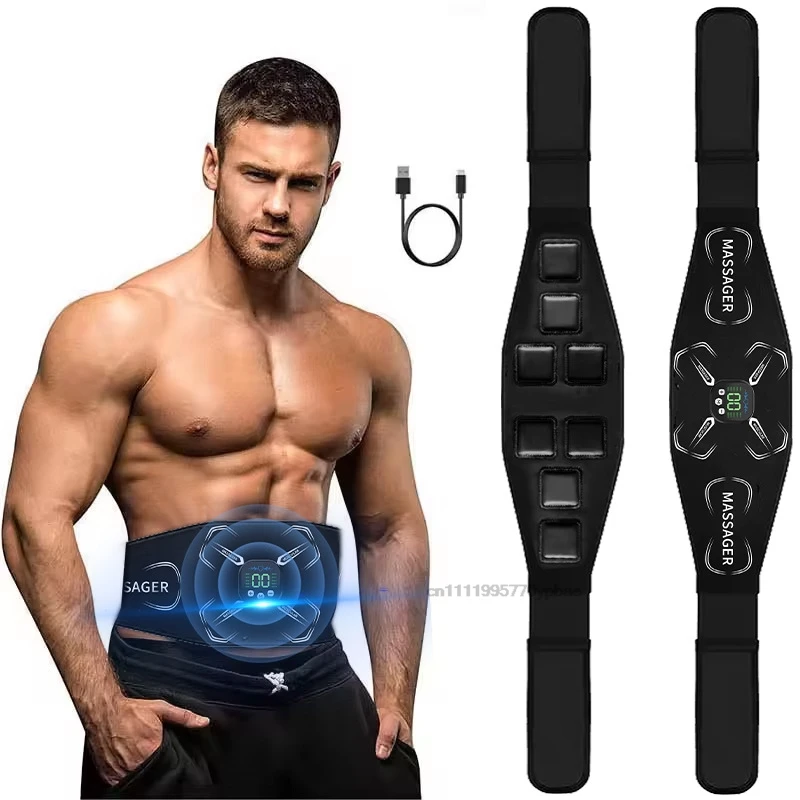 EMS Muscle Stimulator - Abdominal Toning Belt Rechargeable Ab Trainer Core Strength Home Fitness Equipment
EMS Muscle Stimulator - Abdominal Toning Belt Rechargeable Ab Trainer Core Strength Home Fitness Equipment