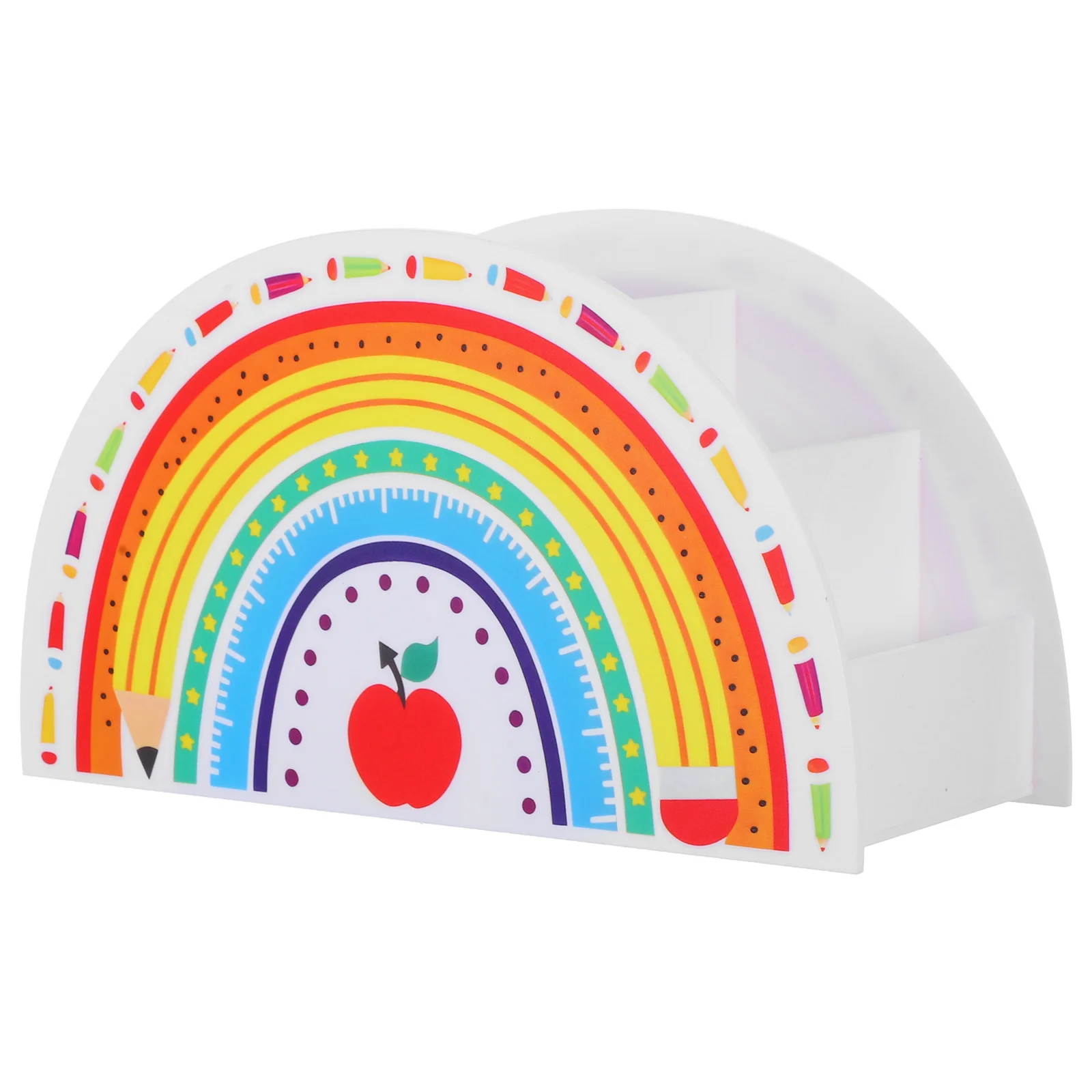 1pcs Rainbow Pen Holder Acrylic Desk Organizer For Office School Supplies Storage Pencil Dispenser Teacher Desk Decor Desktop
1pcs Rainbow Pen Holder Acrylic Desk Organizer For Office School Supplies Storage Pencil Dispenser Teacher Desk Decor Desktop