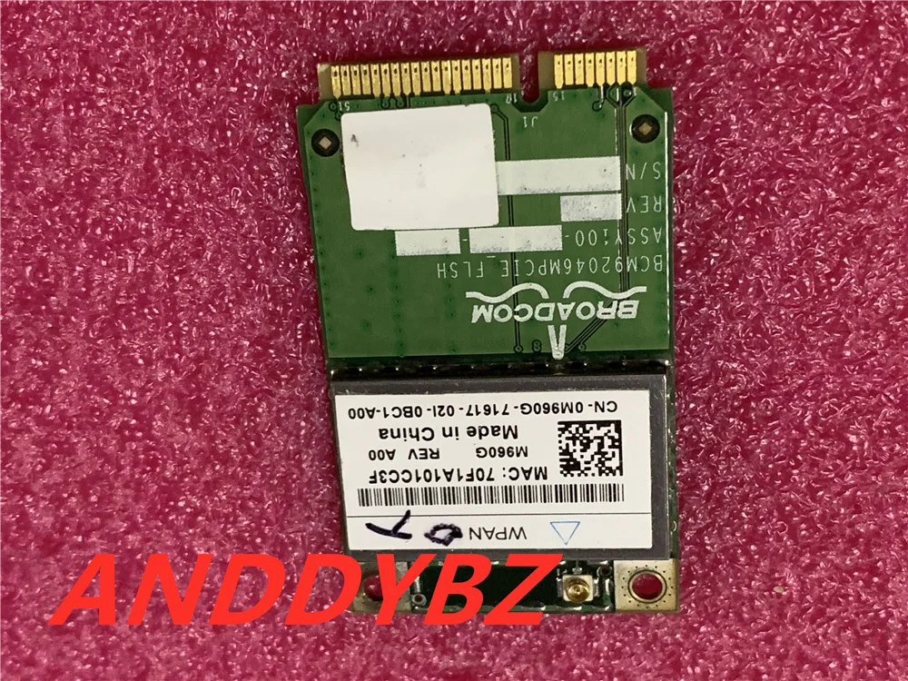 Оригинальная карта Dell Wireless Bluetooth PCI-e WPAN 0M960G M960G, тест ОК, бесплатная доставка
Оригинальная карта Dell Wireless Bluetooth PCI-e WPAN 0M960G M960G, тест ОК, бесплатная доставка