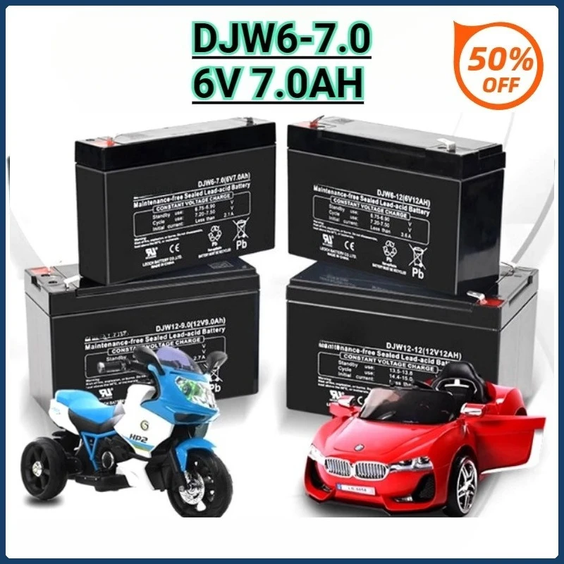 Storage Batteries For DJW6-7 6V 7.0AH Storage Battery Maintenance Free for Electric Vehicles 6V7AH Baby Stroller Battery
Storage Batteries For DJW6-7 6V 7.0AH Storage Battery Maintenance Free for Electric Vehicles 6V7AH Baby Stroller Battery