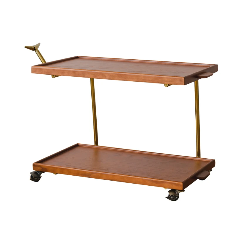 Whale medieval trolley Nordic solid wood dining car shelf light luxury living room movable sofa side coffee table
Whale medieval trolley Nordic solid wood dining car shelf light luxury living room movable sofa side coffee table