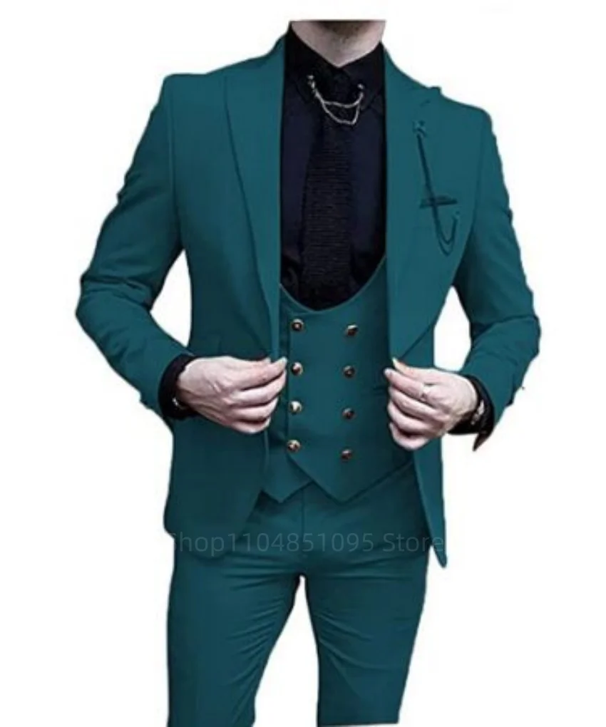 Handsome Wedding Suits Groom Tuxedo Slim Fit Men Prom Suit Full Gentleman 3 Pieces Peak Lapel Blazer For Men(Jacket+Vest+Pants)
Handsome Wedding Suits Groom Tuxedo Slim Fit Men Prom Suit Full Gentleman 3 Pieces Peak Lapel Blazer For Men(Jacket+Vest+Pants)