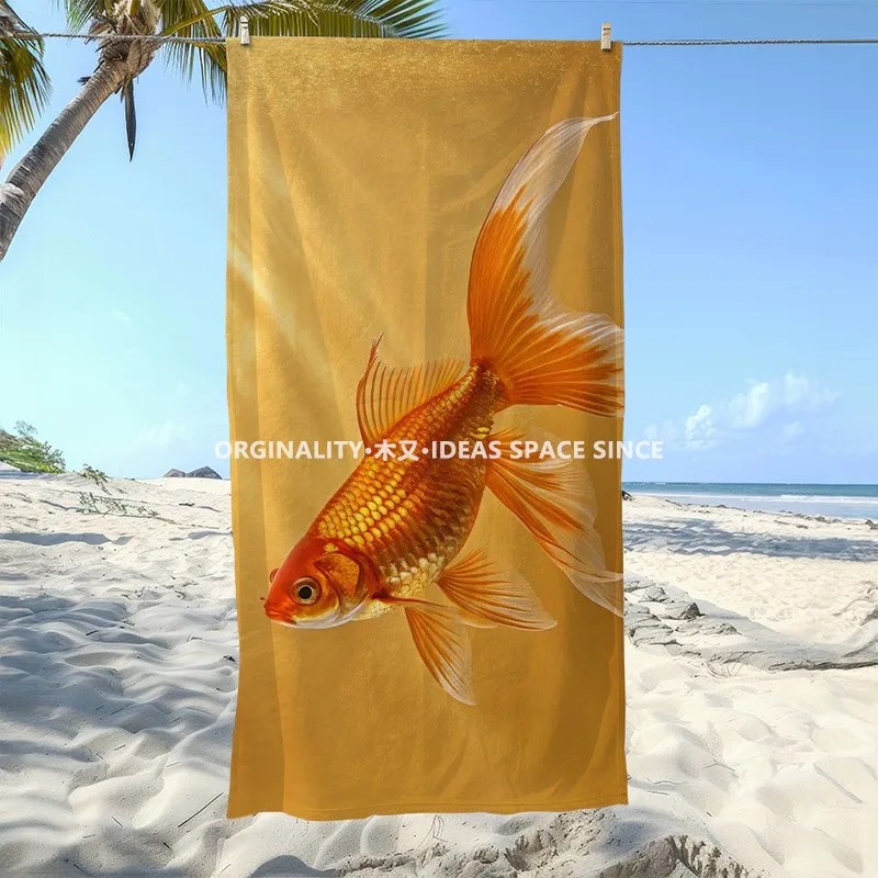 Goldfish Print Beach Towel Patterned Sunscreen And Windproof Suitable For Swimming Pool Camping Travel
Goldfish Print Beach Towel Patterned Sunscreen And Windproof Suitable For Swimming Pool Camping Travel