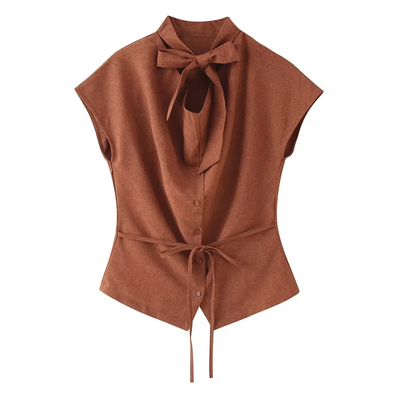 Summer Women's Bow Tie Shirts Tops 2026 New Fashionable Casual Blouses Elegant Women's Shirt
Summer Women's Bow Tie Shirts Tops 2026 New Fashionable Casual Blouses Elegant Women's Shirt