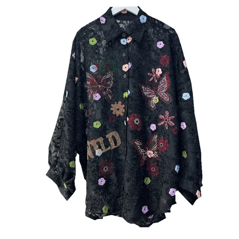 Age Reducing 3D Embroidered Lapel Shirt For Women In Autumn 2024, New Style, Loose And Slim, Playful Top
Age Reducing 3D Embroidered Lapel Shirt For Women In Autumn 2024, New Style, Loose And Slim, Playful Top