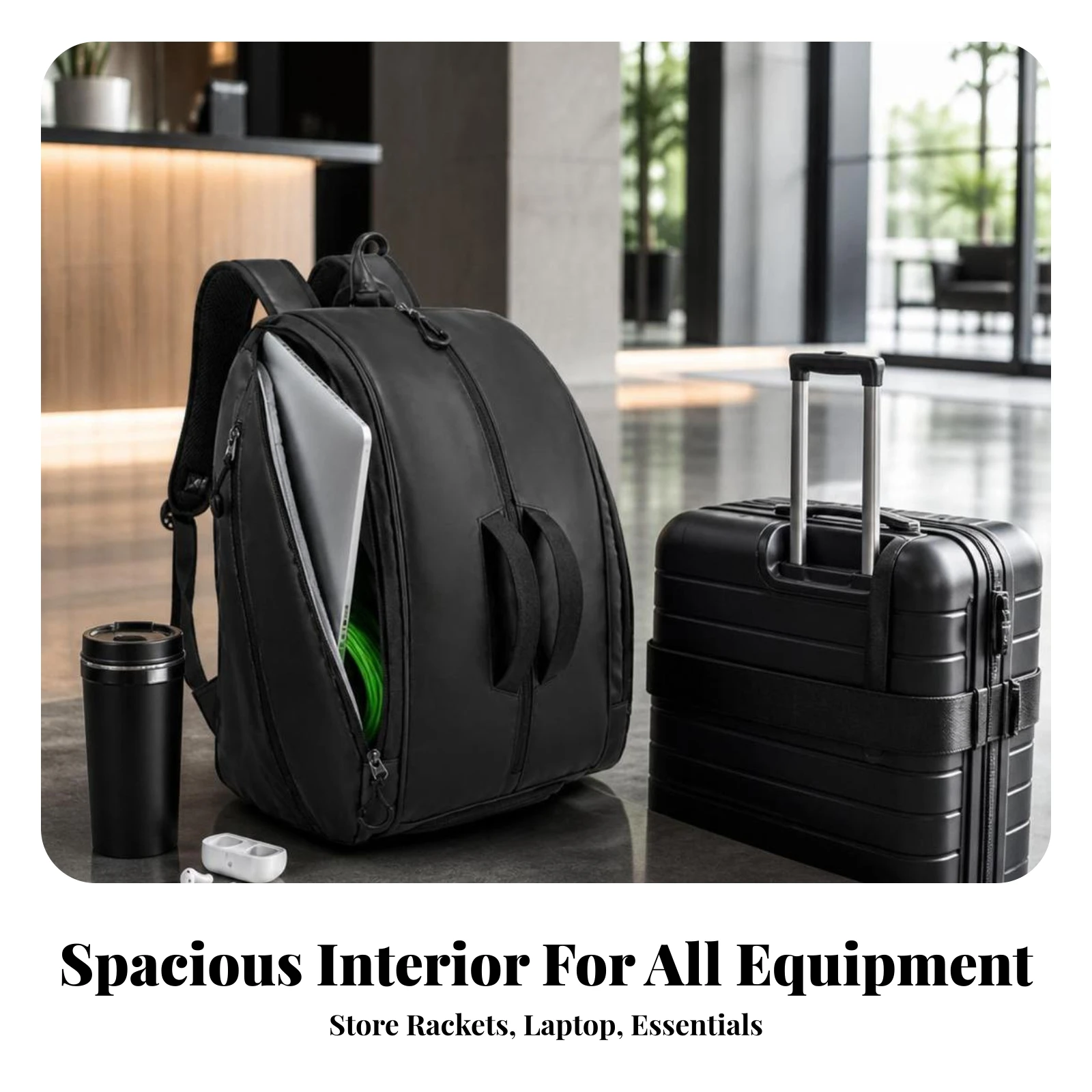 Luggage Strap Pickleball Racket Backpack Tennis Racket Backpack
Luggage Strap Pickleball Racket Backpack Tennis Racket Backpack