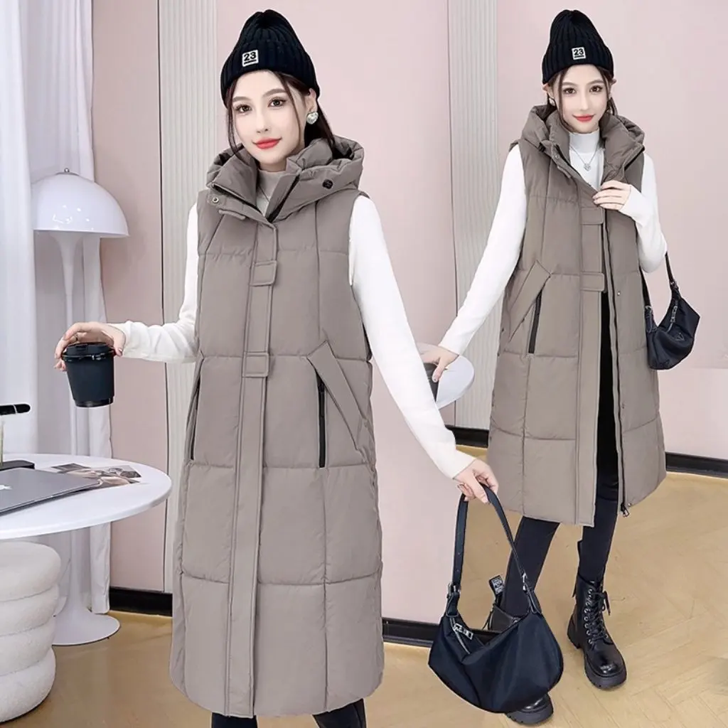 Women's Long K-Style Loose down Cotton Vest Winter Thickened Outwear with Long Painted
Women's Long K-Style Loose down Cotton Vest Winter Thickened Outwear with Long Painted