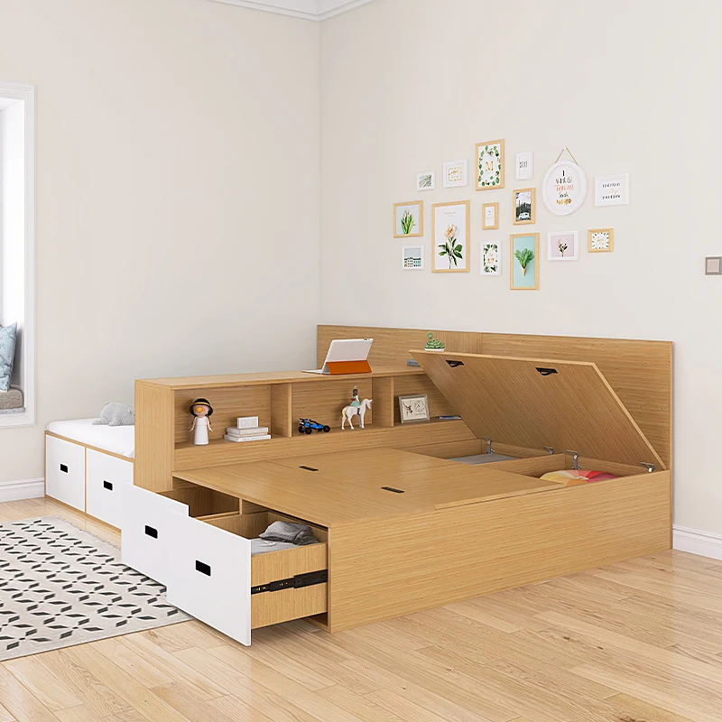 Brother and sister separated children's bed small apartment, twins do not interfere with each other 1 meter 2 single bed space s
Brother and sister separated children's bed small apartment, twins do not interfere with each other 1 meter 2 single bed space s