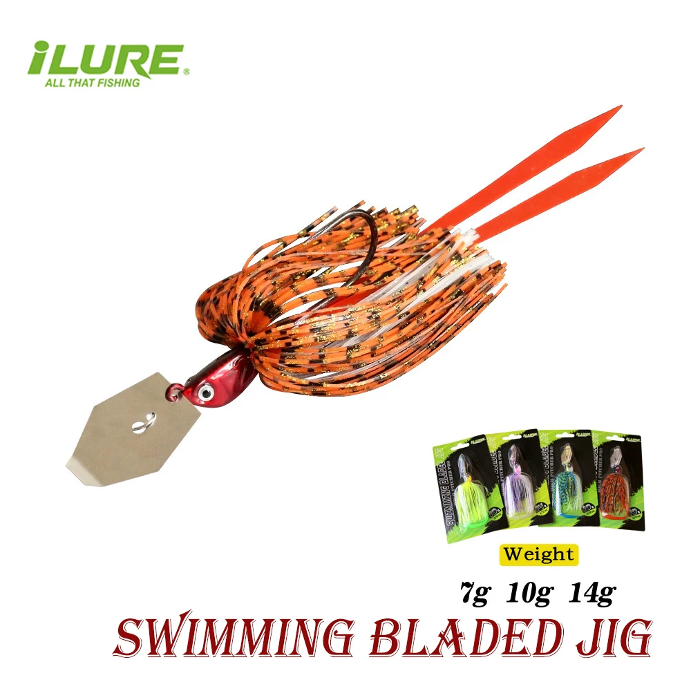 ILURE 7G10G14G ChatterBait Fishing Lure Blade Metal Bait With Rubber Skirt Swimbait Wobble Dance Buzzbait for Bass Pike Swim Jig
ILURE 7G10G14G ChatterBait Fishing Lure Blade Metal Bait With Rubber Skirt Swimbait Wobble Dance Buzzbait for Bass Pike Swim Jig