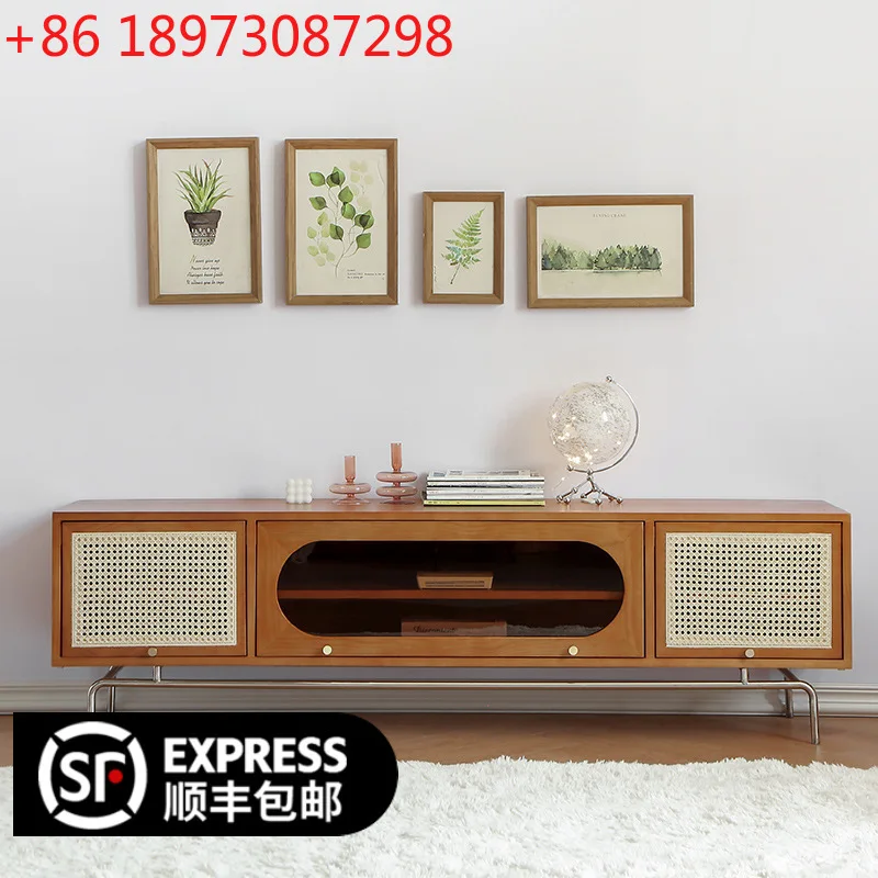 Шкаф для телевизора из ротанга в скандинавском стиле, ваби говорить, гостиная, маленькая квартира, комбинация шкафа для телевизора из цельного дерева
Шкаф для телевизора из ротанга в скандинавском стиле, ваби говорить, гостиная, маленькая квартира, комбинация шкафа для телевизора из цельного дерева