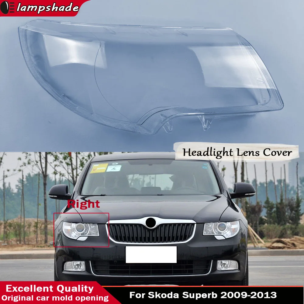For Skoda Superb 2009 - 2013 Headlights Cover Transparent Headlamp Shell Lens Replace Original Lampshade Plexiglass
For Skoda Superb 2009 - 2013 Headlights Cover Transparent Headlamp Shell Lens Replace Original Lampshade Plexiglass