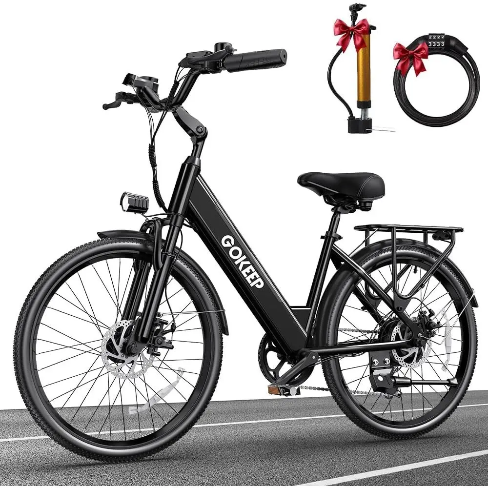 1300W 48V Electric Bike for Adults - 86 Miles PAS Range, 15.6Ah Battery, 26 Tires, 28 MPH, 7-Speed, UL2849 Certified, Max 330LBS
1300W 48V Electric Bike for Adults - 86 Miles PAS Range, 15.6Ah Battery, 26 Tires, 28 MPH, 7-Speed, UL2849 Certified, Max 330LBS