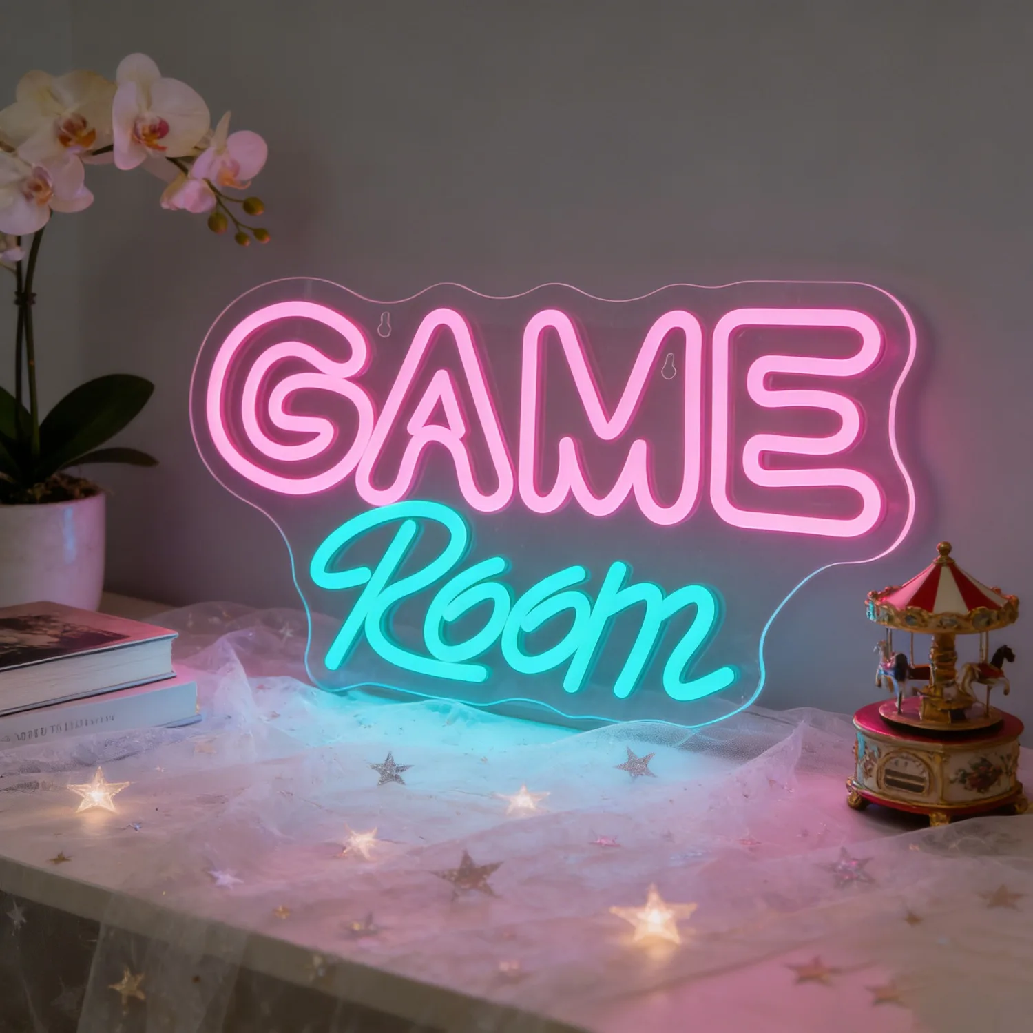 Game Room Neon Sign LED Night Light USB RGB Aesthetic Man Cave Home Bar Playroom Video Game Decor Wall Art Reusable Gift
Game Room Neon Sign LED Night Light USB RGB Aesthetic Man Cave Home Bar Playroom Video Game Decor Wall Art Reusable Gift