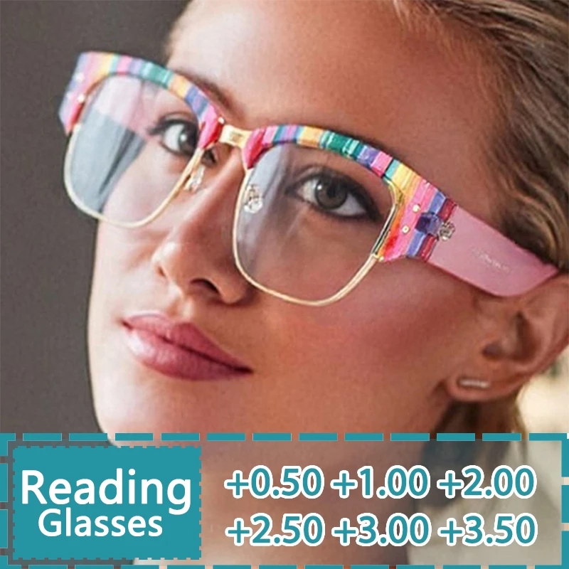 New Fashion Women's Anti Blue Reading Glasses Personalized High-end Scratch Resistant Lenses Optical Lenses +150 +200 306684
New Fashion Women's Anti Blue Reading Glasses Personalized High-end Scratch Resistant Lenses Optical Lenses +150 +200 306684