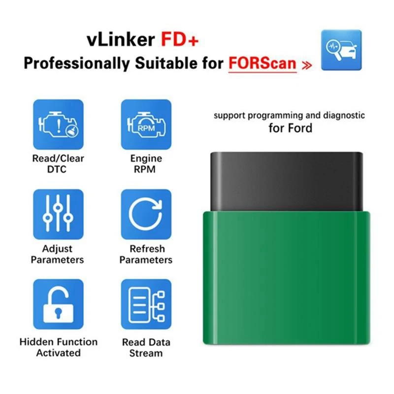 ELM327/ELM329 vgaтевlinker FD + OBD2 V2.2 WIFI/Bluetooth двойной режим 4,0 Android/Forapple диагностический детектор неисправности автомобиля
ELM327/ELM329 vgaтевlinker FD + OBD2 V2.2 WIFI/Bluetooth двойной режим 4,0 Android/Forapple диагностический детектор неисправности автомобиля
