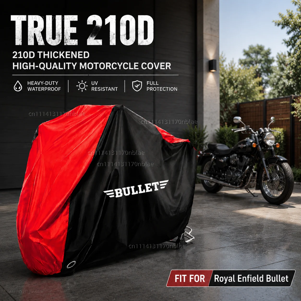 For Royal Enfield Bullet 350 500 2007-2026 210D Motorcycle Cover Waterproof Season Dustproof UV Protection Moto Rain Cover
For Royal Enfield Bullet 350 500 2007-2026 210D Motorcycle Cover Waterproof Season Dustproof UV Protection Moto Rain Cover