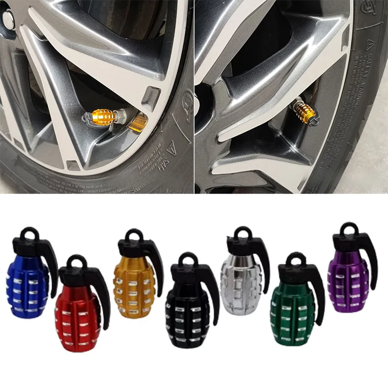 4PCS Car Tire Valve Caps Grenade Styling Rim Valve Stem Cover Auto Motorcycle Air Dust Cap Valve Stem Cover Nipple Cap Car Decor
4PCS Car Tire Valve Caps Grenade Styling Rim Valve Stem Cover Auto Motorcycle Air Dust Cap Valve Stem Cover Nipple Cap Car Decor