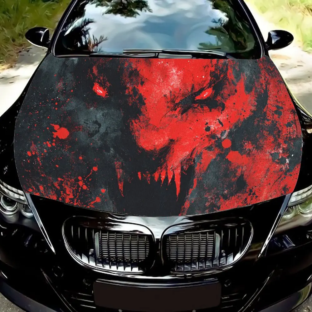 Blood Demon car hood stickers, waterproof self-adhesive, scratch resistant, easy to stick, durable car PVC stickers, car decorat
Blood Demon car hood stickers, waterproof self-adhesive, scratch resistant, easy to stick, durable car PVC stickers, car decorat