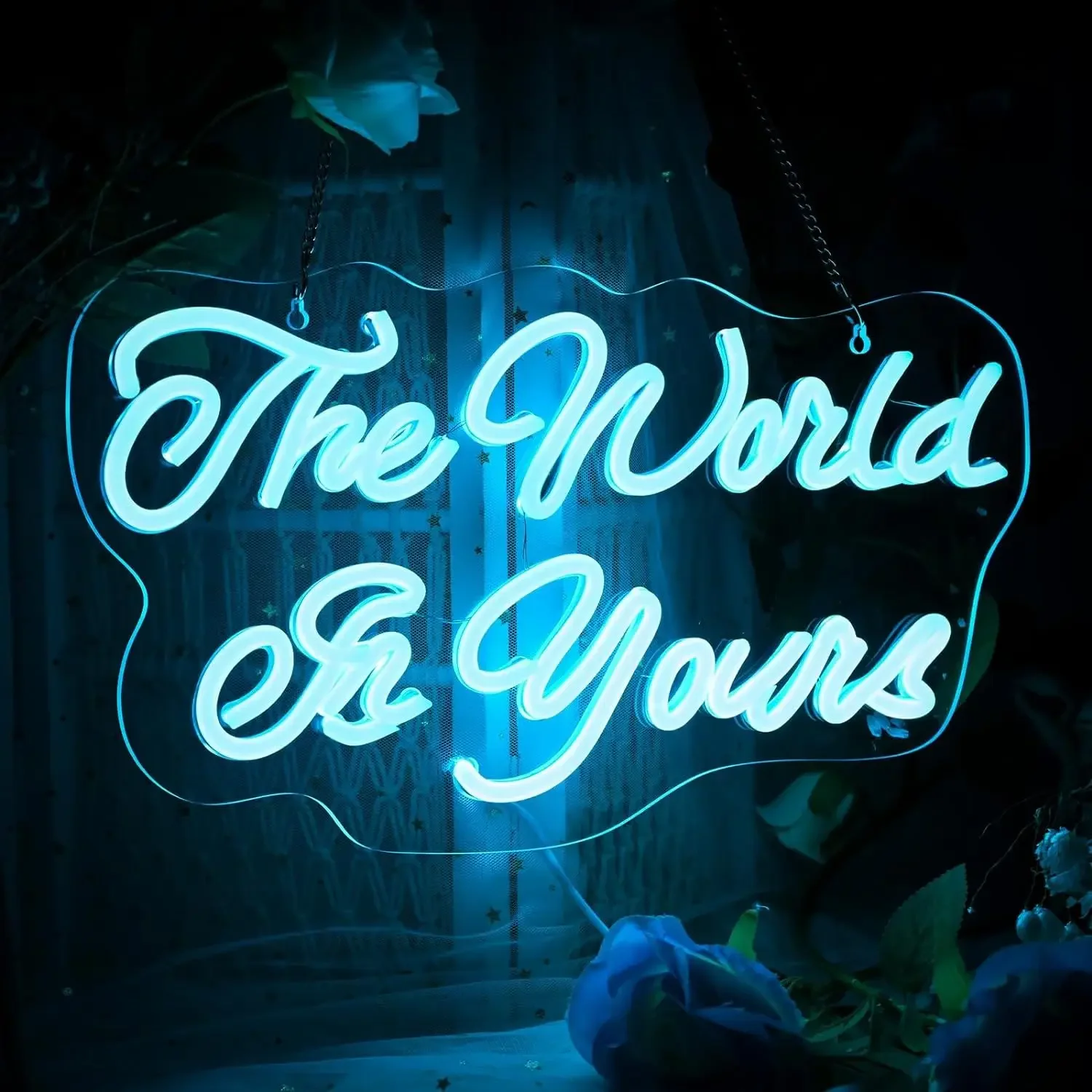 THE WORLD IS YOURS Neon Sign USB Dimmable LED Neon Light for Bedroom Bar Man Cave Party Living Room Wall Decor Gift for Family
THE WORLD IS YOURS Neon Sign USB Dimmable LED Neon Light for Bedroom Bar Man Cave Party Living Room Wall Decor Gift for Family