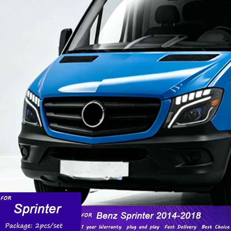 Car LED Headlights For Mercedes Sprinter w906 2014 2015-2018, Modified Head Lamps With LED DRL & Sequential Sweep Turn Signals
Car LED Headlights For Mercedes Sprinter w906 2014 2015-2018, Modified Head Lamps With LED DRL & Sequential Sweep Turn Signals