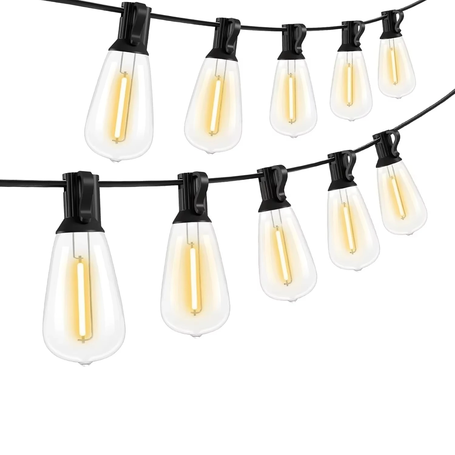 Warm White 25FT Outdoor LED String Lights ST38 E12 Festoon for Christmas Patio Plug-in Holiday Lighting
Warm White 25FT Outdoor LED String Lights ST38 E12 Festoon for Christmas Patio Plug-in Holiday Lighting