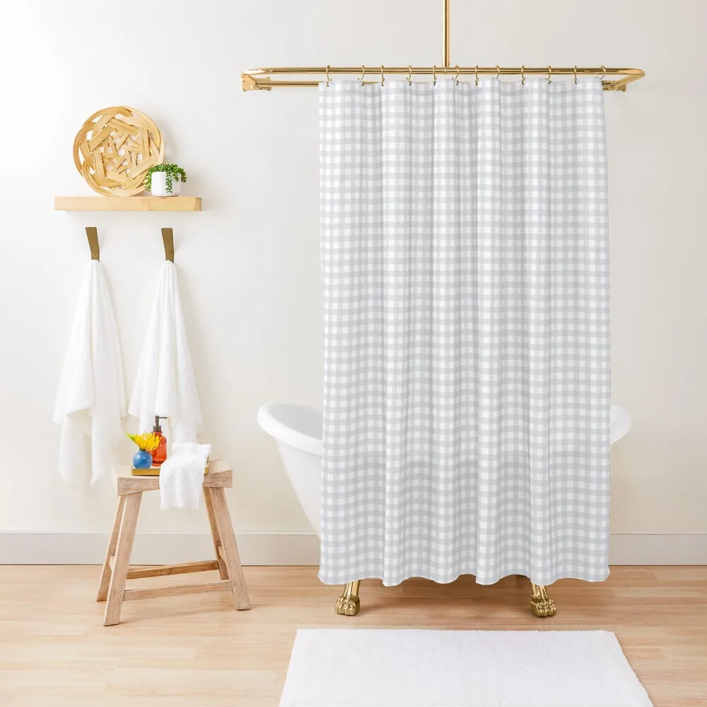 Light Grey Gingham Pattern Shower Curtain Shower Bath Bathroom Fabric Toilet Accessories Bathroom Curtain
Light Grey Gingham Pattern Shower Curtain Shower Bath Bathroom Fabric Toilet Accessories Bathroom Curtain