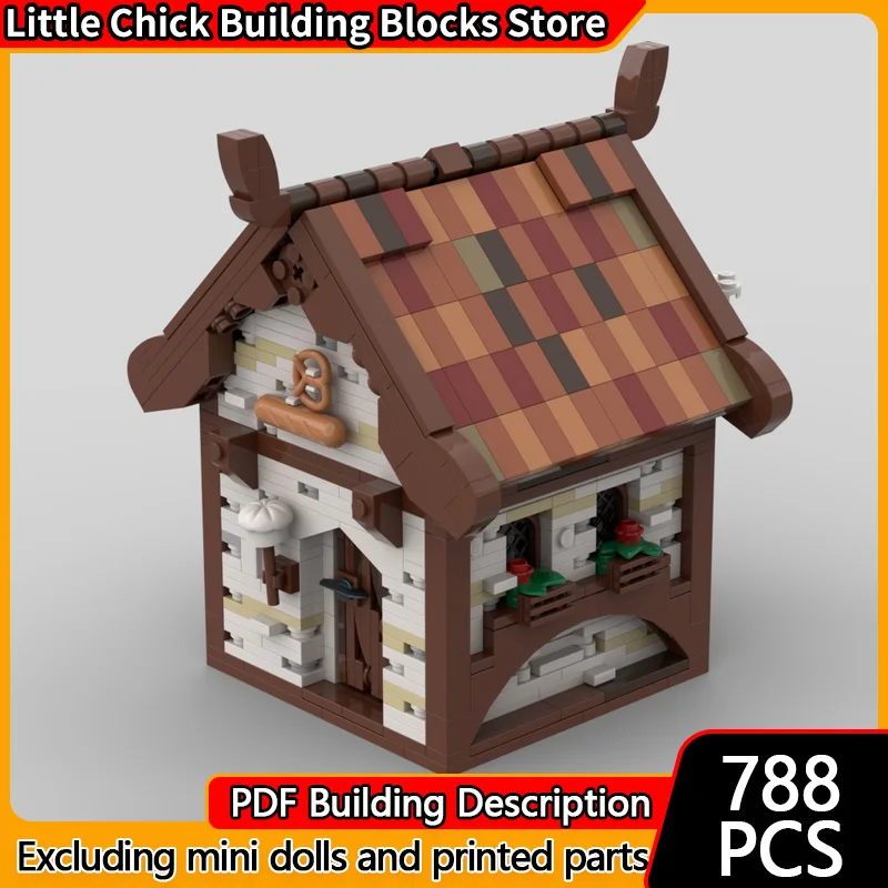 Medieval Castle Model MOC Building Bricks Village Bakery House Modular Technology Children Holiday Gifts Assemble Toys Suit
Medieval Castle Model MOC Building Bricks Village Bakery House Modular Technology Children Holiday Gifts Assemble Toys Suit