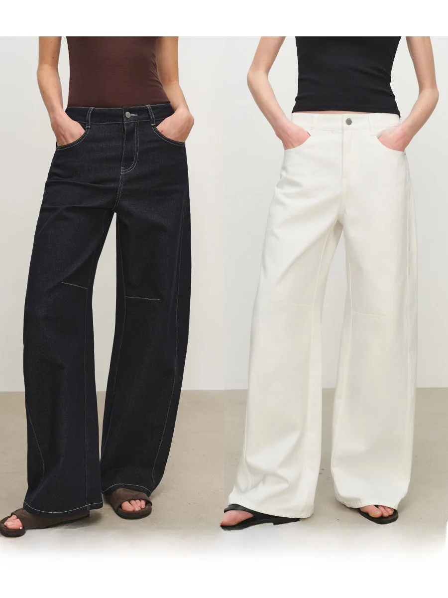 MSBEAST Relaxed Fit Wide Leg Jeans Long Velvet Cotton Side Seam Arcuate Design Comfortable Natural Waist Zipper Closure
MSBEAST Relaxed Fit Wide Leg Jeans Long Velvet Cotton Side Seam Arcuate Design Comfortable Natural Waist Zipper Closure