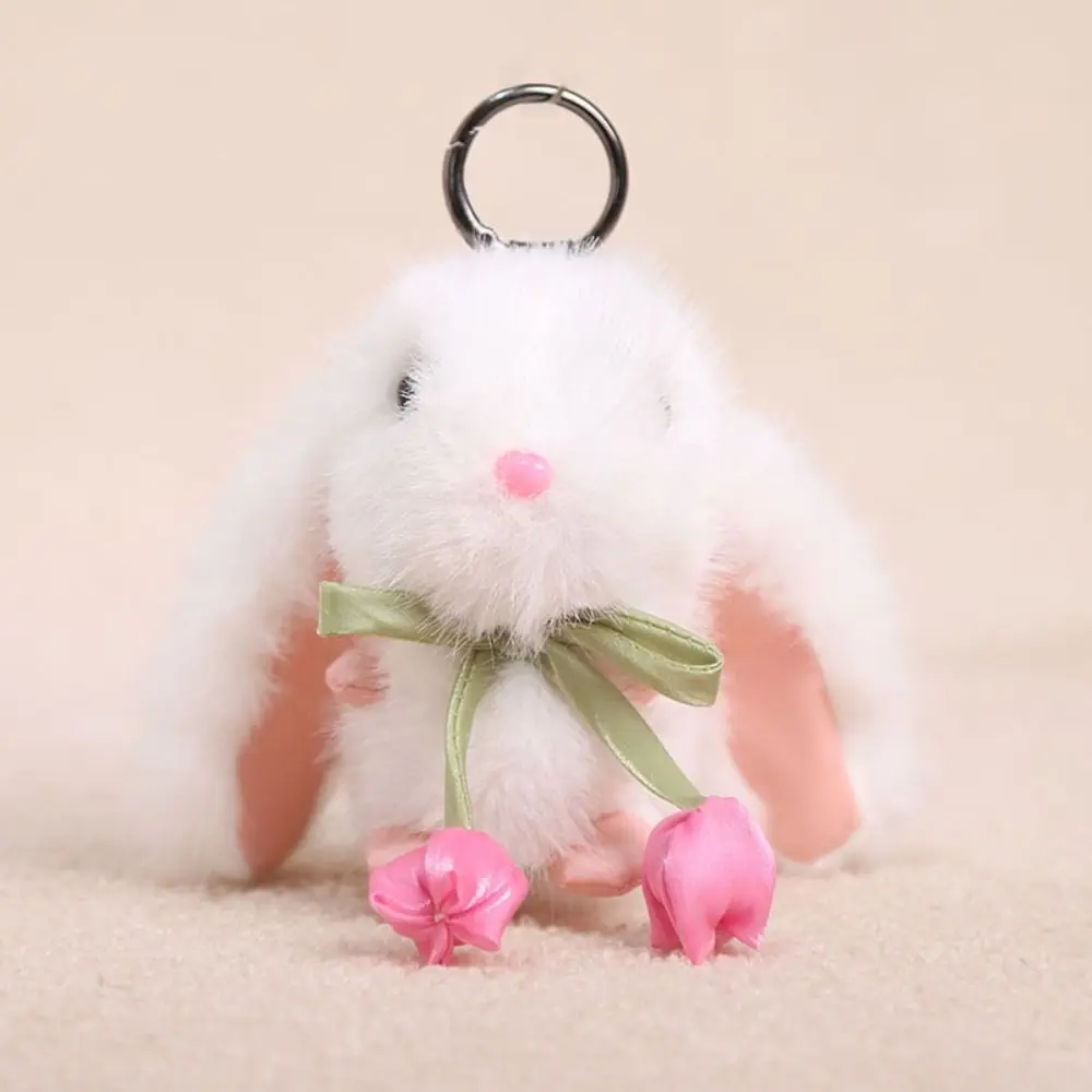 Sweet PP Cotton Tulip Rabbit Keychain Soft Cute Pendant Cartoon Key Ring Cartoon Bunny Keyring
Sweet PP Cotton Tulip Rabbit Keychain Soft Cute Pendant Cartoon Key Ring Cartoon Bunny Keyring