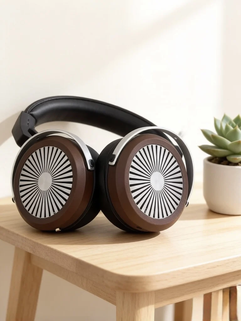 Open-back headphones with 60mm dynamic drivers, walnut color, made of oak, compatible with multiple devices, dual 3.5mm plugs
Open-back headphones with 60mm dynamic drivers, walnut color, made of oak, compatible with multiple devices, dual 3.5mm plugs