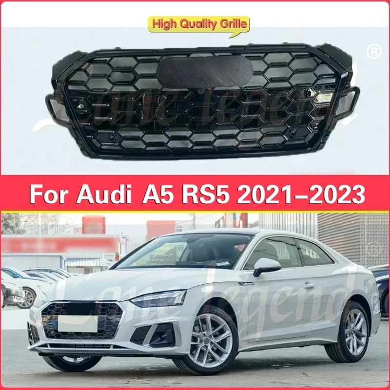 For Audi RS5 Style Front Sport Glossy Black Honeycomb Hood Grill for Audi A5 2021-2023 Car Styling Accessories Upgrade
For Audi RS5 Style Front Sport Glossy Black Honeycomb Hood Grill for Audi A5 2021-2023 Car Styling Accessories Upgrade