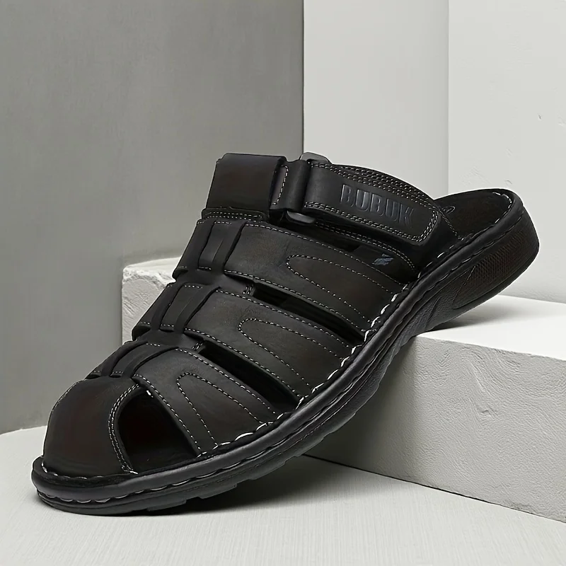 First-Layer Cowhide Men's New Fashionable Casual Men's Summer Sandals, Adjustable, Non-Slip, Suitable for All Seasons, Comfortable Soft-Soled Beach Shoes
First-Layer Cowhide Men's New Fashionable Casual Men's Summer Sandals, Adjustable, Non-Slip, Suitable for All Seasons, Comfortable Soft-Soled Beach Shoes