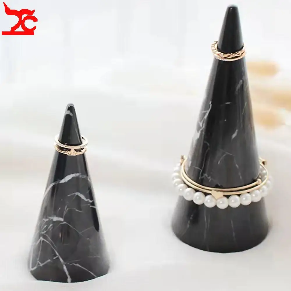 Black Marble Patterned Cone-Shaped Ring Bracelet Storage Rack Home Dressing Table Ornament Creative Ceramic Ring Display Holder
Black Marble Patterned Cone-Shaped Ring Bracelet Storage Rack Home Dressing Table Ornament Creative Ceramic Ring Display Holder