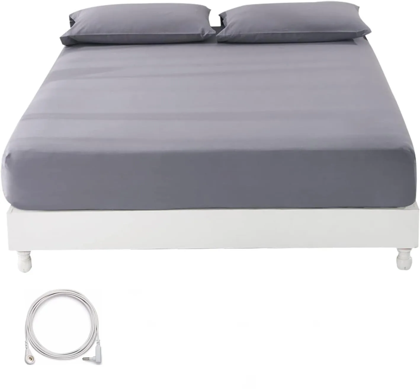 Earthing Grounding Fitted Sheet with Earth Connection Cable Pure Silver Fiber Conductive Bed Sheet, Green
Earthing Grounding Fitted Sheet with Earth Connection Cable Pure Silver Fiber Conductive Bed Sheet, Green