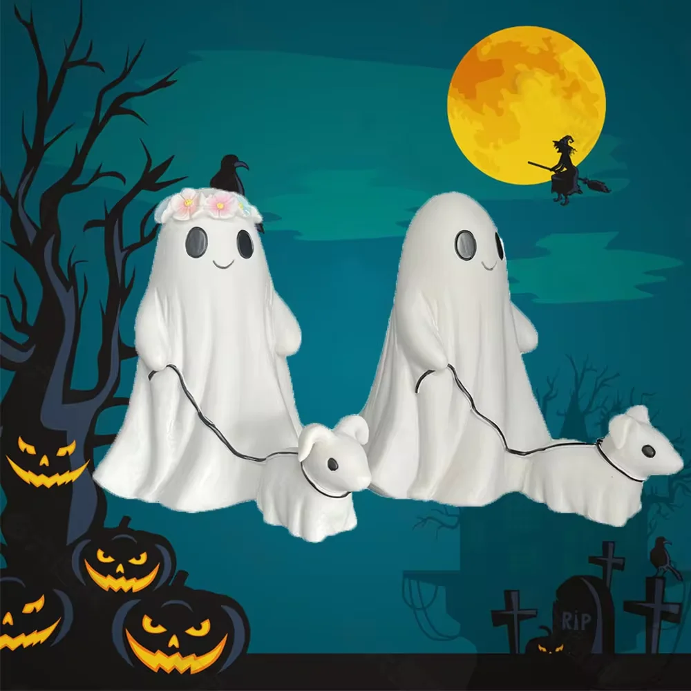 15CM Halloween Ghost Walking Dog Statue Resin Halloween Figurine Halloween Decoration Ornament Holiday Gifts For Boy Girl
15CM Halloween Ghost Walking Dog Statue Resin Halloween Figurine Halloween Decoration Ornament Holiday Gifts For Boy Girl