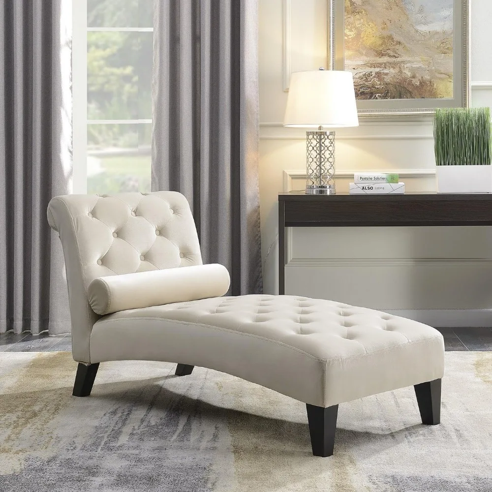Modern Chaise Lounge Chair Indoor, Leisure Chaise Lounge Sofa Upholstered Couch, Button Tufted Back Seat with Matching Accent P
Modern Chaise Lounge Chair Indoor, Leisure Chaise Lounge Sofa Upholstered Couch, Button Tufted Back Seat with Matching Accent P