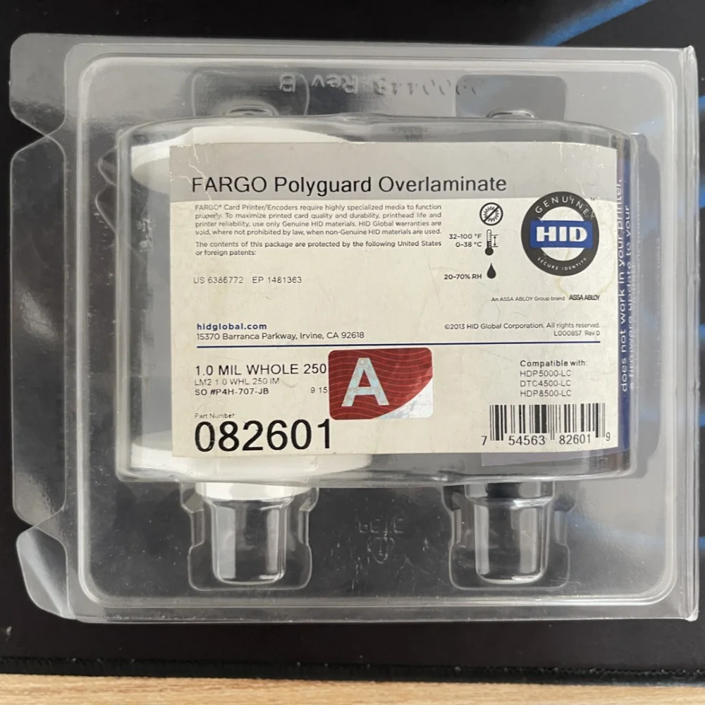 Ламинат Fargo 82601 PolyGuard работает на ламинаторе HDP5000 1,0 мил, 082601
Ламинат Fargo 82601 PolyGuard работает на ламинаторе HDP5000 1,0 мил, 082601