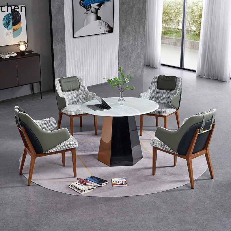 HTT office front desk negotiation reception small round table and chair combination business negotiation
HTT office front desk negotiation reception small round table and chair combination business negotiation