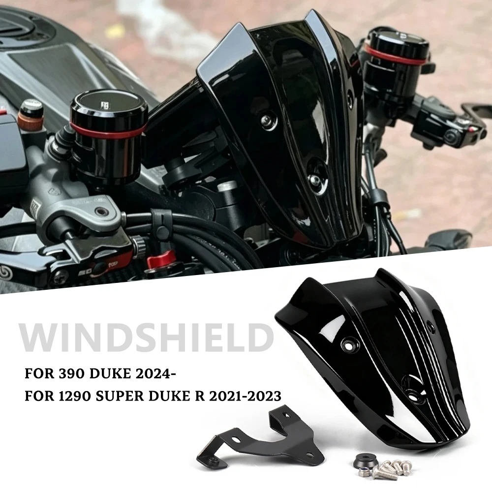 For Duke 390 2024-2026 Duke 1290 Super Duke R 2021-2023 Mini Windshield Accessories Duke 390 Motorcycle Deflector Wind Shield
For Duke 390 2024-2026 Duke 1290 Super Duke R 2021-2023 Mini Windshield Accessories Duke 390 Motorcycle Deflector Wind Shield