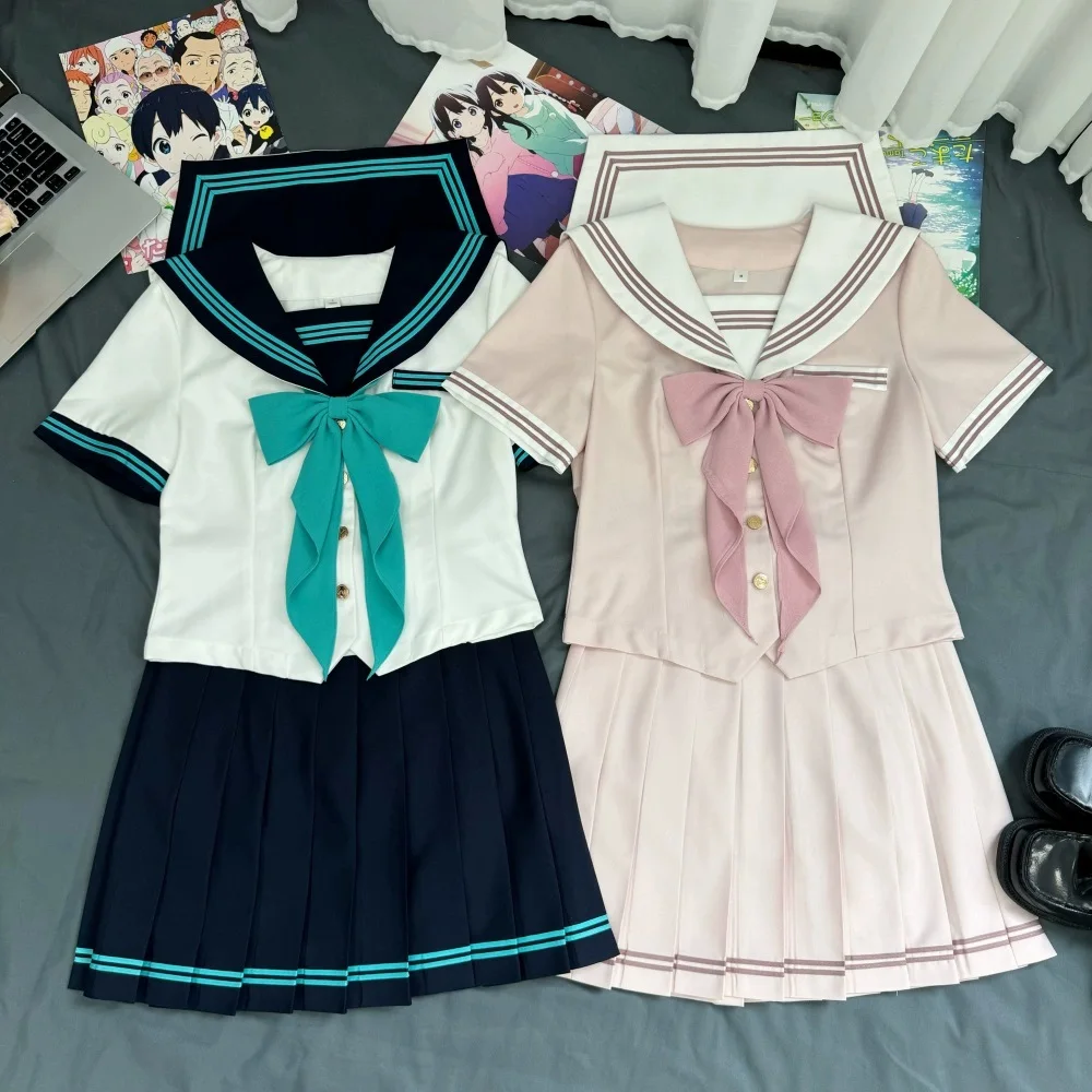 Korean School Girls School Student Uniform Pink White Women Sexy Jk Uniform Set Blouse Pleated Skirt Japanese Style Sailor Suit
Korean School Girls School Student Uniform Pink White Women Sexy Jk Uniform Set Blouse Pleated Skirt Japanese Style Sailor Suit