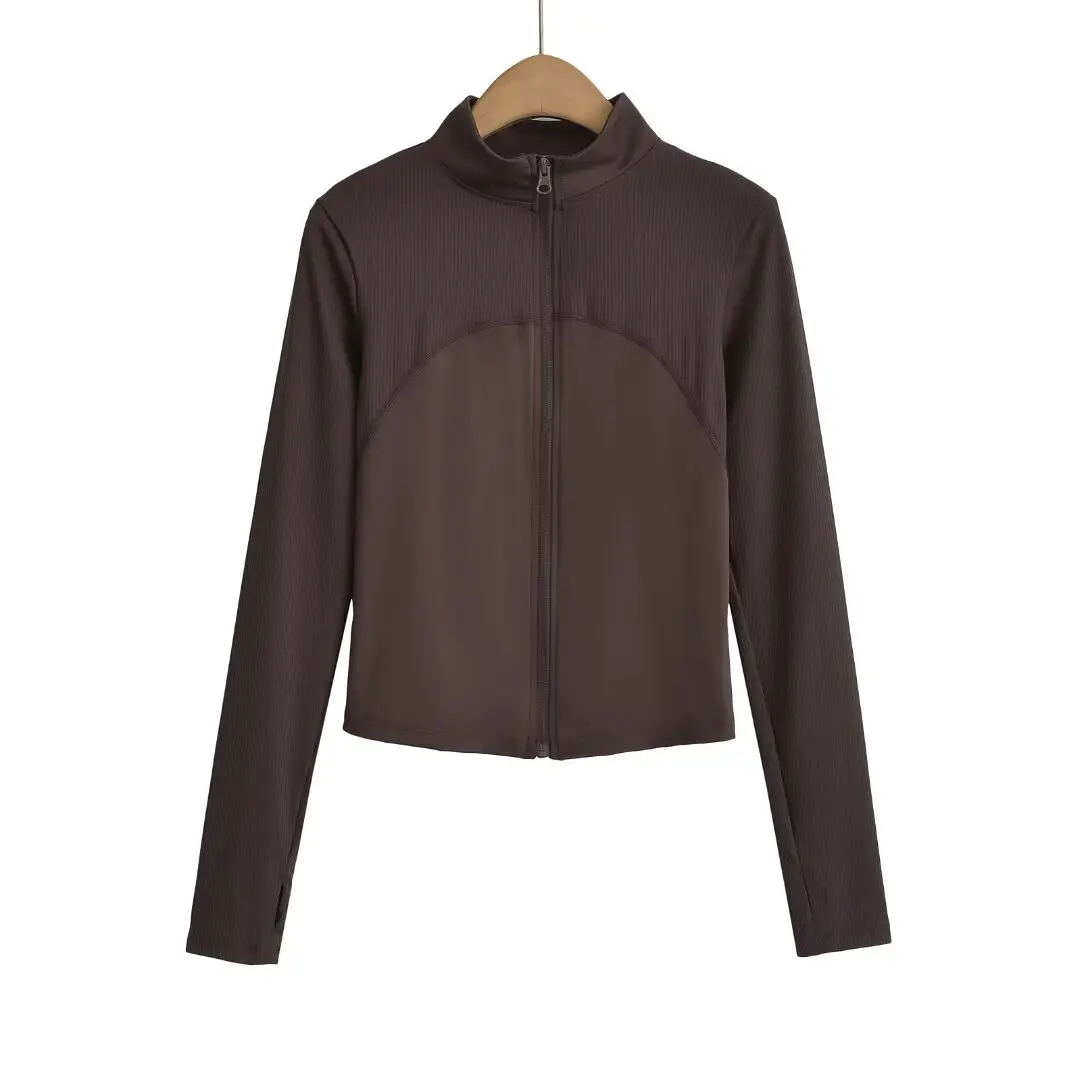 Street Sle Zipper Long Sve Воротник-стойка Спортивная куртка Женская облегающая одежда для йоги Топ для бега для тонкого тела
Street Sle Zipper Long Sve Воротник-стойка Спортивная куртка Женская облегающая одежда для йоги Топ для бега для тонкого тела