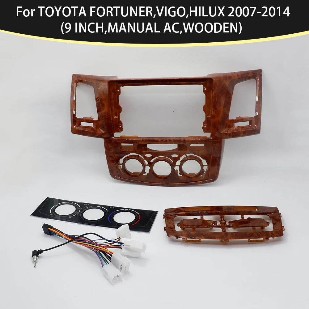Car Accessories 9Inch Fascia for TOYOTA FORTUNER VIGO HILUX Car Radio Stereo GPS Android Player Unit Panel Dash Install Frame
Car Accessories 9Inch Fascia for TOYOTA FORTUNER VIGO HILUX Car Radio Stereo GPS Android Player Unit Panel Dash Install Frame