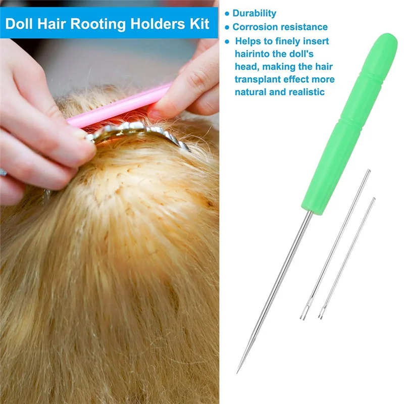 B58B-Doll Hair Rooting Kit, 0.6Mm/0.8Mm Doll Hair Rerooting Knitting Needles With Plastic Awls Doll Wig Tool
B58B-Doll Hair Rooting Kit, 0.6Mm/0.8Mm Doll Hair Rerooting Knitting Needles With Plastic Awls Doll Wig Tool