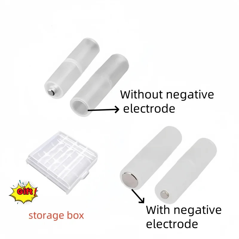 4 PCS AA to AAA Battery Adapter Sleeve Converts 7-Size (AAA) to 5-Size (AA) Universal Fit for Toys/Flashlights/Remote Controls
4 PCS AA to AAA Battery Adapter Sleeve Converts 7-Size (AAA) to 5-Size (AA) Universal Fit for Toys/Flashlights/Remote Controls