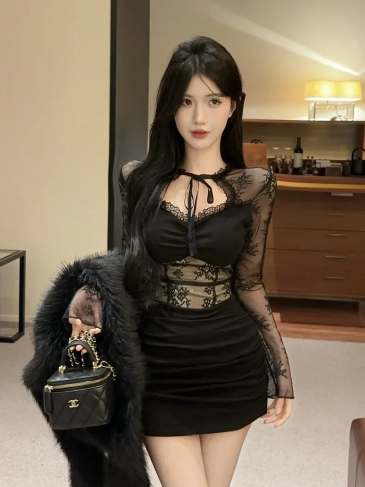 Pure Desire Lace Me Dr Women's Autumn Winter Sexy Hanging Ne Wrap around Skirt Hot Girl Base Layer Inner Wear Skirt
Pure Desire Lace Me Dr Women's Autumn Winter Sexy Hanging Ne Wrap around Skirt Hot Girl Base Layer Inner Wear Skirt