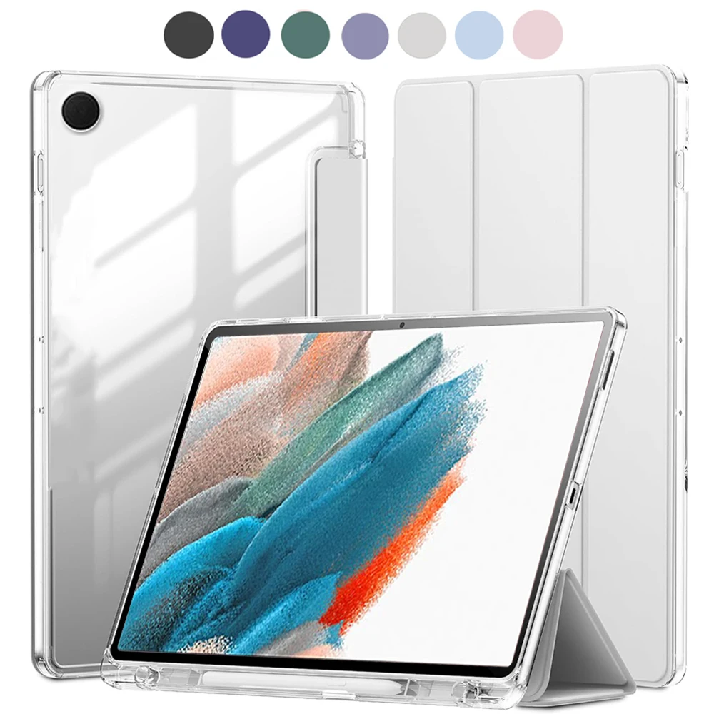Clear Crystal Tablet case for Samsung Tab A8 10.5 2021 SM-X200 SM-X205, Hybrid Transparent Protective Cover with Pencil Holder
Clear Crystal Tablet case for Samsung Tab A8 10.5 2021 SM-X200 SM-X205, Hybrid Transparent Protective Cover with Pencil Holder