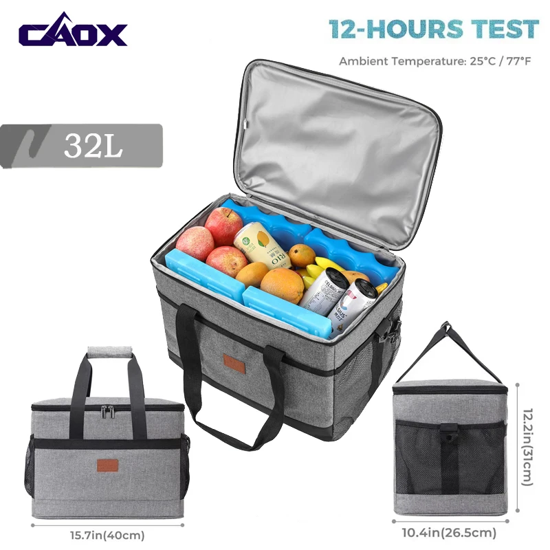 32L Soft Cooler Bag with Hard Liner Large Insulated Picnic Lunch Bag Box Cooling Bag for Camping BBQ Family Outdoor Activities
32L Soft Cooler Bag with Hard Liner Large Insulated Picnic Lunch Bag Box Cooling Bag for Camping BBQ Family Outdoor Activities
